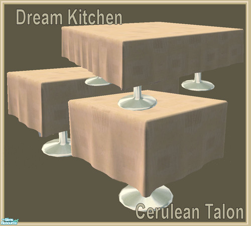 Sims 2 — Dream Kitchen - Kitchen Tables by Cerulean Talon — Kitchen furnishings that will make any home the talk of the
