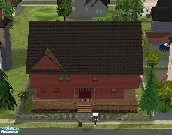 Sims 2 — 155 Middle Lane by btp2k2 — This is a converted house. The house contains two rentable units in the 1,000 to