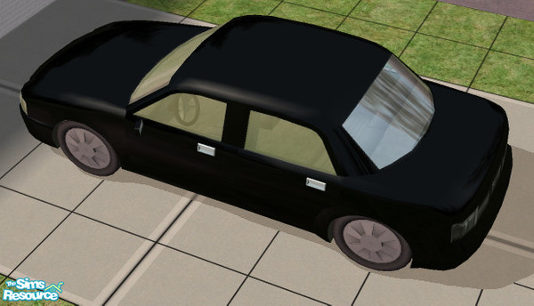 Sims 2 — Black Sedan by oldmember_IndigoRage2 — The Yoshomoto Evasion, now in Black! It almost seems to me they forgot to