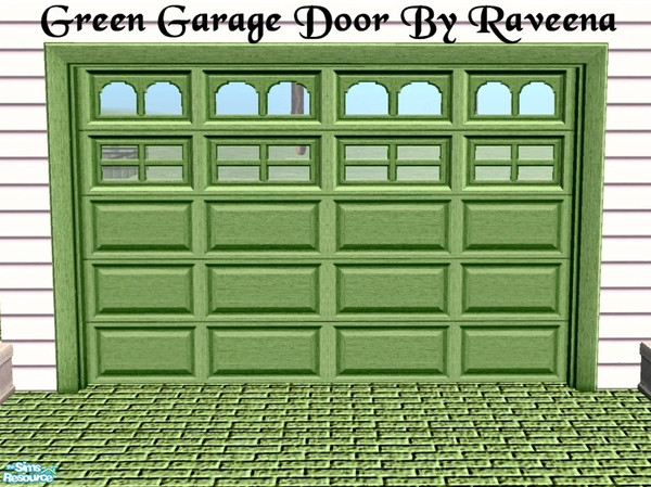 Sims 2 — Hunter Green Garage Door by Raveena — Hunter garage door. Nightlife required. Check out the matching brick