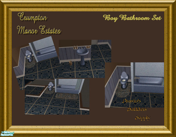 Sims 2 — CME Boy Bathroom Set by younce135 — Crumpton Manor Estates Series from Darwin's Builders Supply presents the Boy