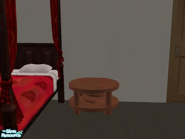 Sims 2 — Spirals 'n Circles End/Coffee Table by veitchypops — Tired of those old, pointy, square tables that are a danger