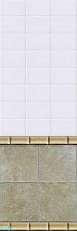 Sims 2 — Tile 23 by Lorah — These 27 tile and vinyl walls match my $20. Tile floors in blue, brown, green, cream, gold,