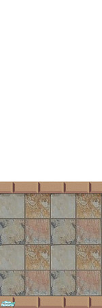 Sims 2 — Tile 13 by Lorah — These 27 tile and vinyl walls match my $20. Tile floors in blue, brown, green, cream, gold,