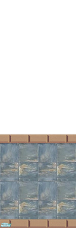 Sims 2 — Tile 10 by Lorah — These 27 tile and vinyl walls match my $20. Tile floors in blue, brown, green, cream, gold,