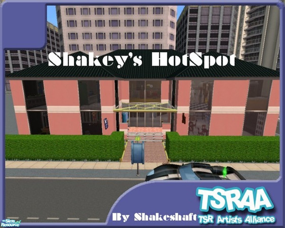 Sims 2 — Shakey's HotSpot by Shakeshaft — Great Community lot for Nightlife, your sims can Wine, Dine and Dance the Night