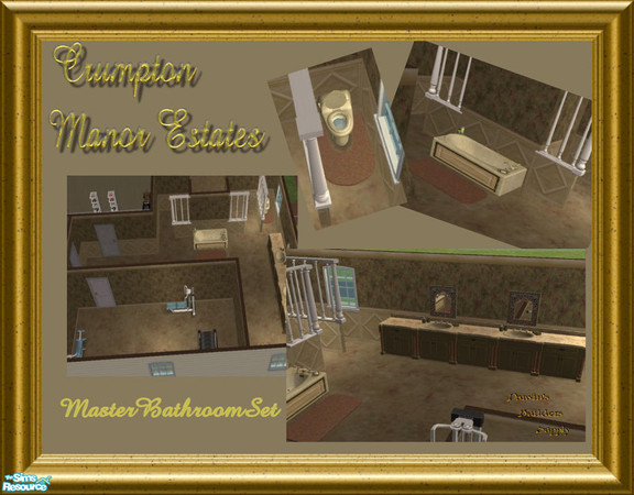 Sims 2 — CME Master Bathroom set by younce135 — Crumpton Manor Estates Series from Darwin's Builders Supply presents the