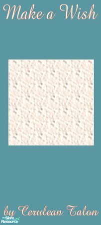 Sims 2 — Make a Wish - White Carpet by Cerulean Talon — These delightful textured carpet will make any young Sim feel