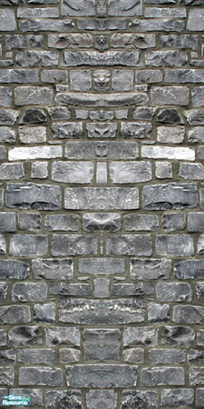 Sims 2 — Matched Stone Wall & Floor Set B - W8 by Daislia — 5 stone wall come with 5 matched floor. all seamless.