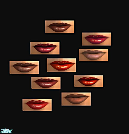 Sims 2 — Red&Brown by elainearora — The latest lipsticks have finally arrived, they will keep your lips soft and