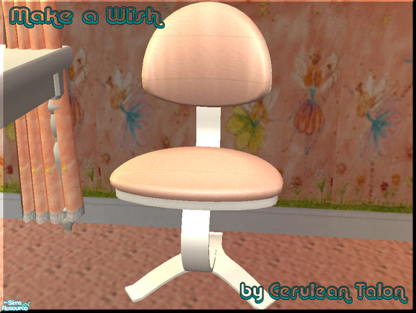 Sims 2 — Make A Wish Bedroom - Desk Chair by Cerulean Talon — These delightful fairies will make any young Sim feel