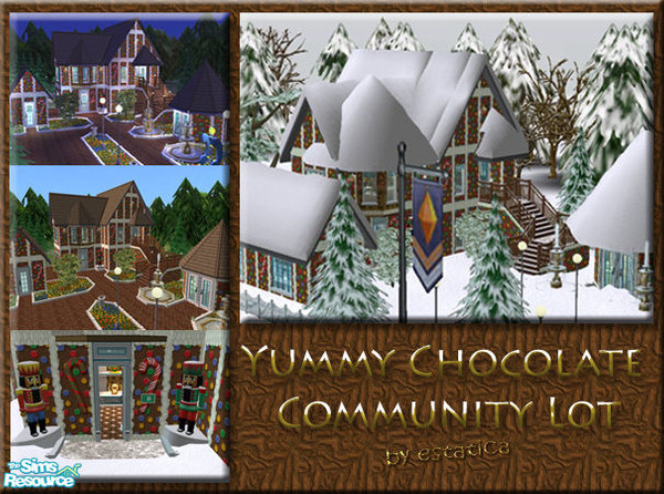 Sims 2 — Yummy Community Lot by estatica — Probably one of the most ancient, edible buildings in Maxisland, this lot