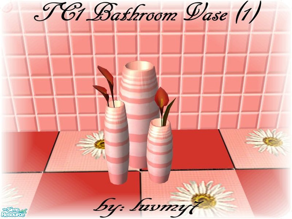 Sims 2 — TC1 Bathroom Set -  Vase (1) by luvmy7 — A lovely Vase recolor to match my TC1 Bathroom Set. Enjoy.