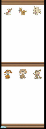 Sims 2 — \'My Little Puppy\' Bedroom Collection - Wall 1 by shadow66 — \'And they call it puppy love\'! - well, who