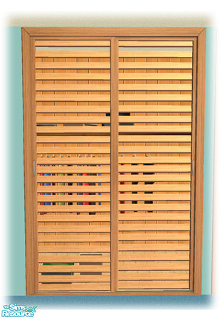 Sims 2 — Louvre Sliding Closet Door - Mesh by Shakeshaft — Part of the Louvre Sliding Closet Door Set, included in the