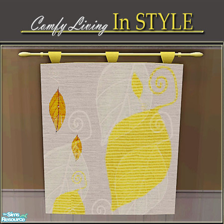 Sims 2 — Comfy Living--InStyle! Wall Hanging by Cashcraft — A recolor of my "Comfy Living" set. Also included