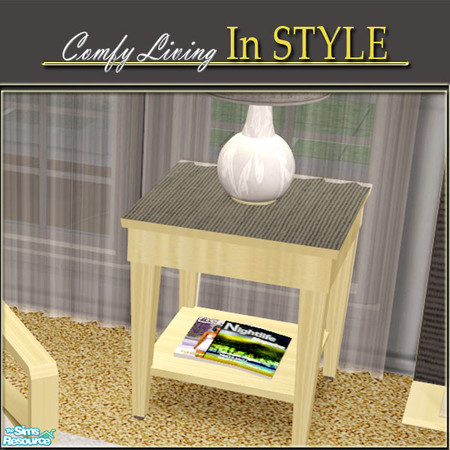 Sims 2 — Comfy Living--InStyle! Endtable 001 by Cashcraft — A recolor of my "SIM Comfy Living" set. Also