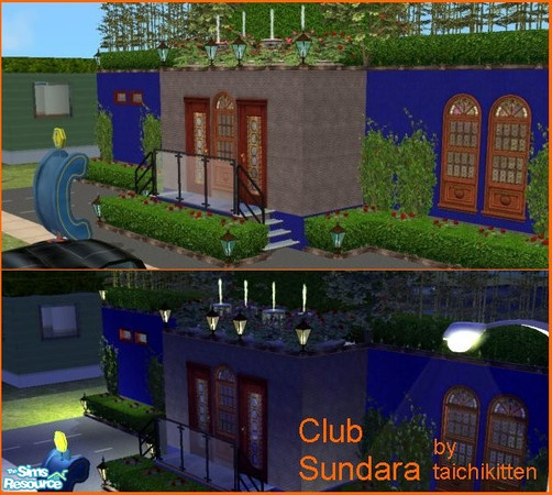 Sims 2 — Club Sundara by taichikitten — A classy five-star restaurant and trendy hip dance club all rolled into one. Club