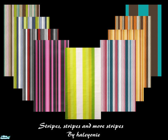 Sims 2 — Stripes, stripes and more stripes by halcyonic — This is a set of striped wallpapers of various colors and