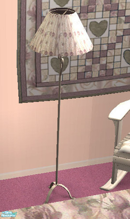 Sims 2 — Rose Lamp Shade by Simaddict99 — rose recolor of maxis lamp