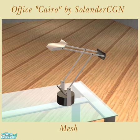 Sims 2 — Office "Cairo" - Table light by SolanderCGN — Table light as part of the "Cairo" office set.