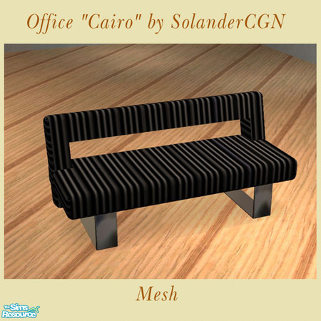 Sims 2 — Office "Cairo" - Sofa by SolanderCGN — Sofa as part of the "Cairo" office set. 