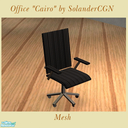 Sims 2 — Office "Cairo" - Office chair by SolanderCGN — Office chair as part of the "Cairo" office