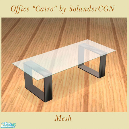 Sims 2 — Office "Cairo" - Coffeetable by SolanderCGN — Coffeetable as part of the "Cairo" office set.