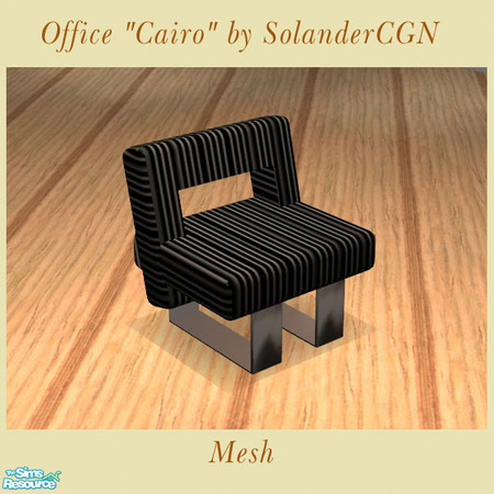 Sims 2 — Office "Cairo" - Chair by SolanderCGN — Chair as part of the "Cairo" office set. 