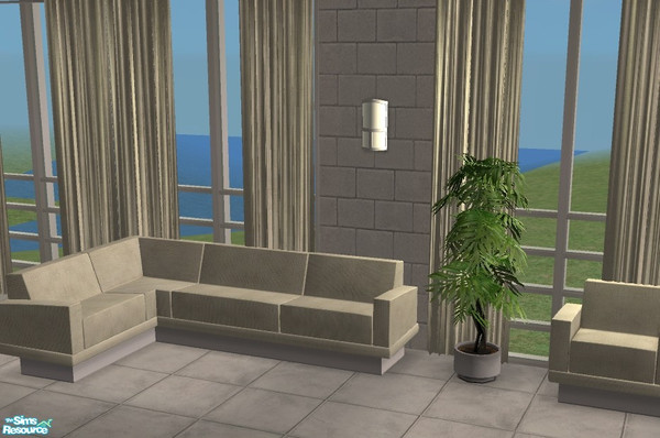 Sims 2 — Comfy Linen - Natural Curtain by Bitzybus — Recolors of BetterBeSim's "Red Curtains" - you will need