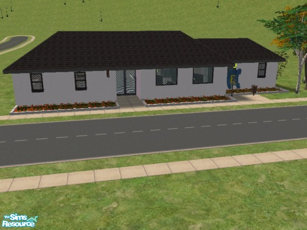 Sims 2 — The Itsy Bitsy Diner by Greenlea — Just like the name says it's itsy bitsy. On a 3x1 lot designed in checkered