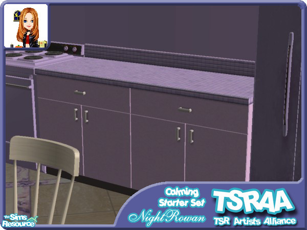 Sims 2 — Calming Starter Set - Counter by NightRowan — This set was made during the creation of 8 Starter Lane and I
