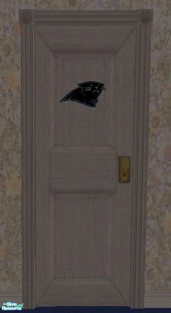 Sims 2 — Carolina Panther Door by Iceman721 — This door is an added part of the Carolina Panther LivingRoom set that is