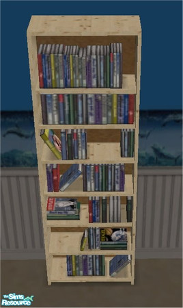 Sims 2 — Oceanic Bookcase by hotbeeyatch — Bookcase for my Oceanic Bedroom