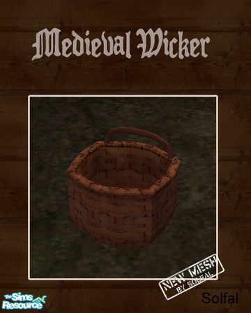 Sims 2 — Medieval Wicker by solfal — Old style wicker
