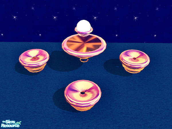 Sims 2 — Float Dining Chair- copper & indigo by chrissy6930 — Recolor of solfals Float Dining Chair.