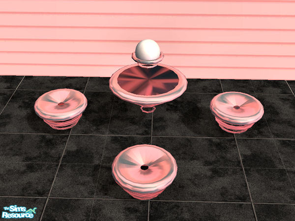 Sims 2 — Float Dining Chair - red by chrissy6930 — Recolor of solfals Float Dining Chair.