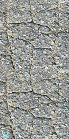 Sims 2 — Creative Cement - Cracked Cement Wall by Cerulean Talon — Great designs in cement, brick and stone to make or