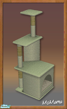 Sims 2 — NK Cat Condos - Sea Green by MoMama — A cozy cat condo in a nice Sea Green. Perfect for your tired kitty!