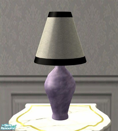 Sims 2 — Haven Scent Bedroom - Lamp by Riverwillows — Lovely Victorian style bedroom set in soft lavender florals. Meshes