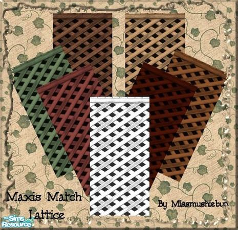 Sims 2 — Maxis Match Lattice by missmushiebun — Are you tired of boring old brick or siding around the base of your home?