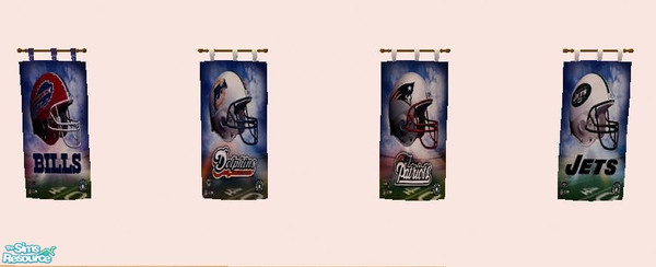 Sims 2 — NFL Team Banners (AFC East) by Iceman721 — Here is the AFC side of the NFL teams for the rest of the fans out