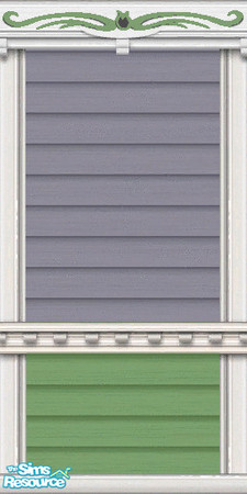 Sims 2 — Victorian Tulip Grove Grey Green Panel by c_literati — Thanks to shtinky00 for permission to recolor her