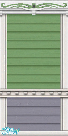 Sims 2 — Victorian Tulip Grove Green Grey Panel by c_literati — Thanks to shtinky00 for permission to recolor her