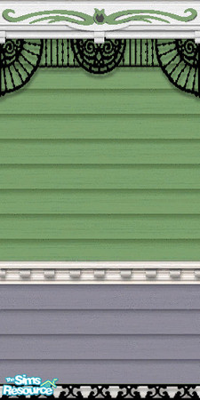 Sims 2 — Victorian Tulip Grove Green Grey by c_literati — Thanks to shtinky00 for permission to recolor her gorgeous