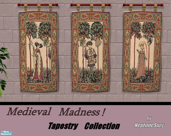 Sims 2 — NSC Tapestry Set 7 by Neptunesuzy — A set of 3 beautiful Tapestries! Enjoy! (*****TSRAA Member) 