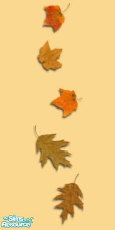 Sims 2 — Fall Leaves 2 by neovente — Fall Wall