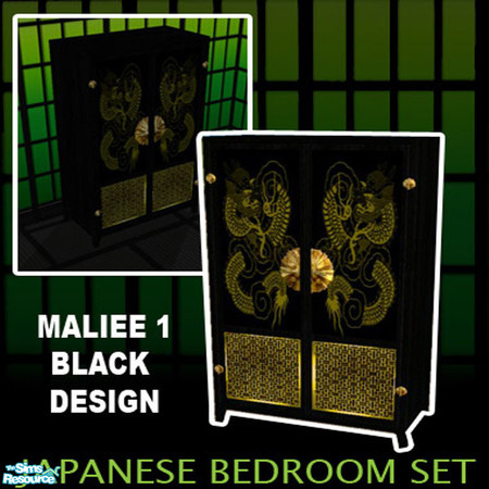 Sims 2 — Japanese armorie by maliee1 — Japanese collection Black Design by maliee 1 