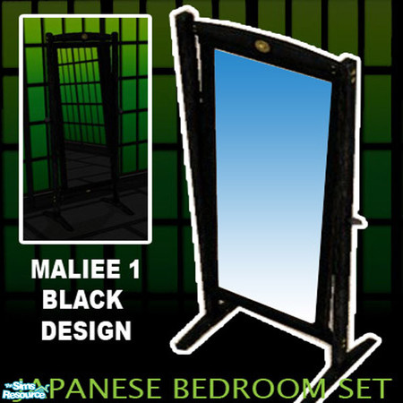 Sims 2 — Japanese mirror by maliee1 — Japanese collection Black Design by maliee 1 