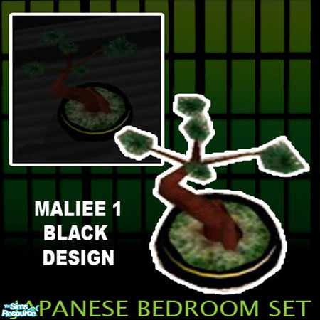 Sims 2 — Japanese plant one by maliee1 — Japanese collection Black Design by maliee 1 